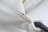 Authentic CHANEL Calf Skin Plastic CC Logo Shoulder Hand Bag White J1170
