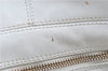 Authentic CHANEL Calf Skin Plastic CC Logo Shoulder Hand Bag White J1170