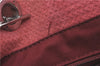 Authentic CHANEL Deauville Line CC Shoulder Tote Bag Canvas Leather Pink J1177