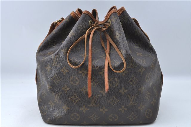 Authentic Louis Vuitton Monogram Petit Noe Shoulder Bag M42226 LV J1180
