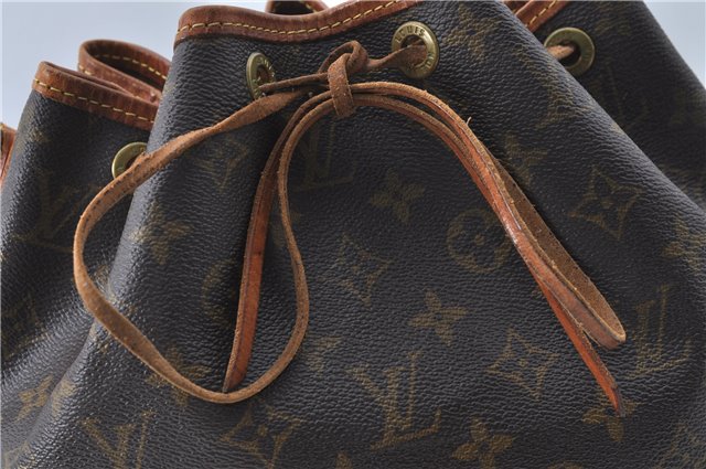 Authentic Louis Vuitton Monogram Petit Noe Shoulder Bag M42226 LV J1180