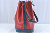 Authentic Louis Vuitton Epi Noe Bi-color Red x Blue Shoulder Bag M44084 LV J1181