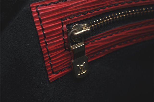 Authentic Louis Vuitton Epi Noe Bi-color Red x Blue Shoulder Bag M44084 LV J1181