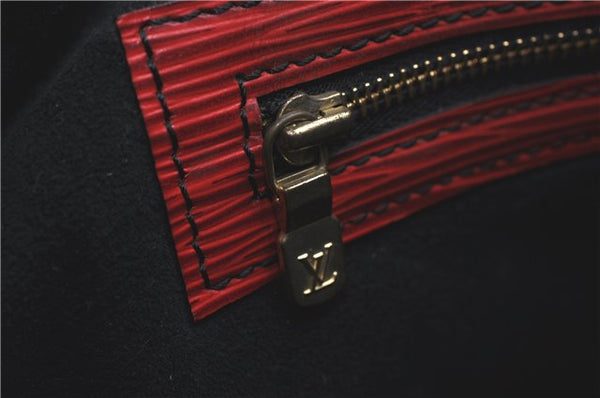 Authentic Louis Vuitton Epi Noe Bi-color Red x Blue Shoulder Bag M44084 LV J1181