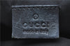 Authentic GUCCI Pouch Purse GG Canvas Leather 0391117 Black J1187