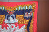 Authentic HERMES Carre 90 Scarf "LE PARADIS DU ROY" Silk Red Gold Navy J1188