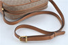 Authentic CELINE Macadam Blason Shoulder Cross Body Bag PVC Leather Beige J1192