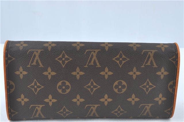 Authentic Louis Vuitton Monogram Pochette Twin GM Shoulder Bag M51852 LV J1200
