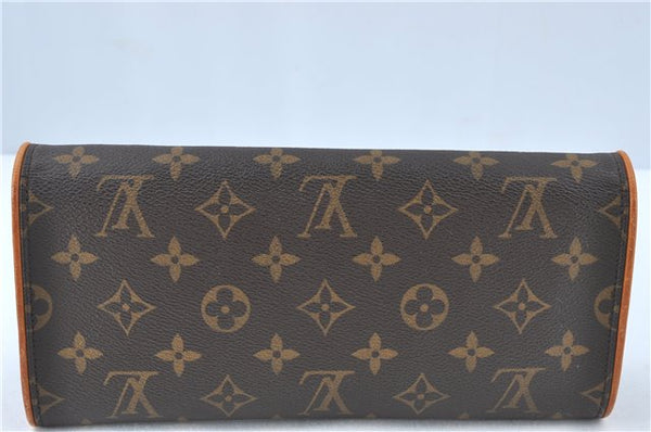 Authentic Louis Vuitton Monogram Pochette Twin GM Shoulder Bag M51852 LV J1200