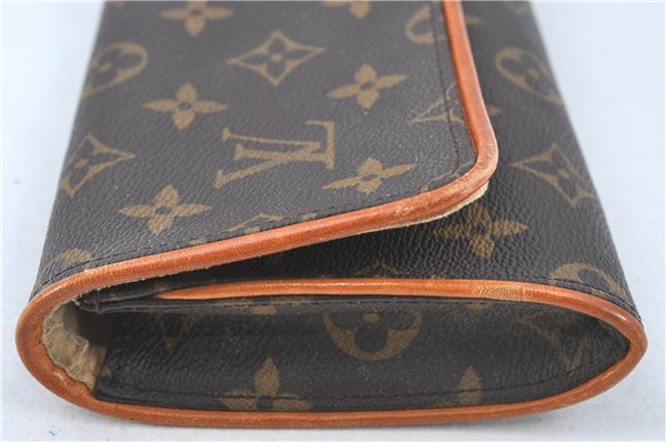 Authentic Louis Vuitton Monogram Pochette Twin GM Shoulder Bag M51852 LV J1200