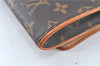 Authentic Louis Vuitton Monogram Pochette Twin GM Shoulder Bag M51852 LV J1200