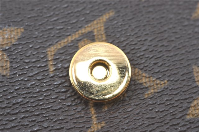 Authentic Louis Vuitton Monogram Pochette Twin GM Shoulder Bag M51852 LV J1200