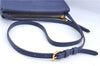 Auth Louis Vuitton Empreinte Twice Shoulder Cross Bag Navy Blue M50262 LV J1205