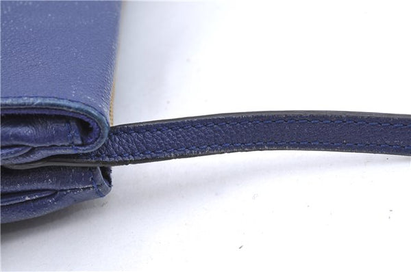 Auth Louis Vuitton Empreinte Twice Shoulder Cross Bag Navy Blue M50262 LV J1205