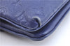 Auth Louis Vuitton Empreinte Twice Shoulder Cross Bag Navy Blue M50262 LV J1205