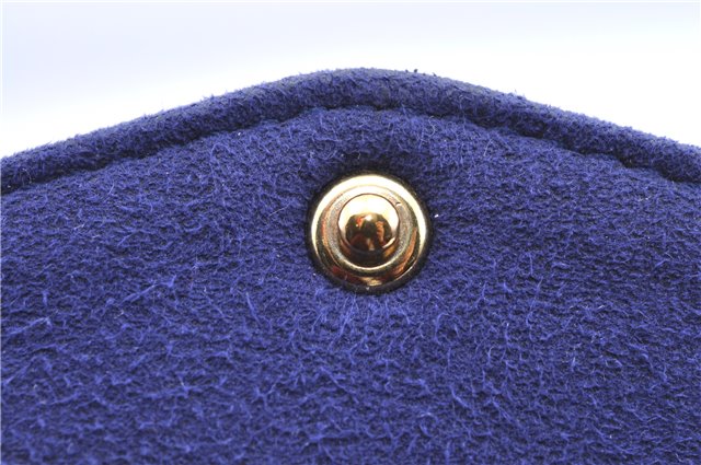 Auth Louis Vuitton Empreinte Twice Shoulder Cross Bag Navy Blue M50262 LV J1205