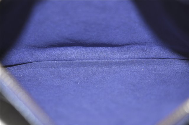 Auth Louis Vuitton Empreinte Twice Shoulder Cross Bag Navy Blue M50262 LV J1205