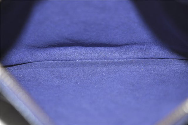 Auth Louis Vuitton Empreinte Twice Shoulder Cross Bag Navy Blue M50262 LV J1205