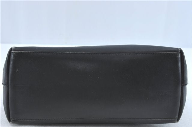 Authentic GUCCI Bamboo Shoulder Hand Bag Purse Leather Black J1211