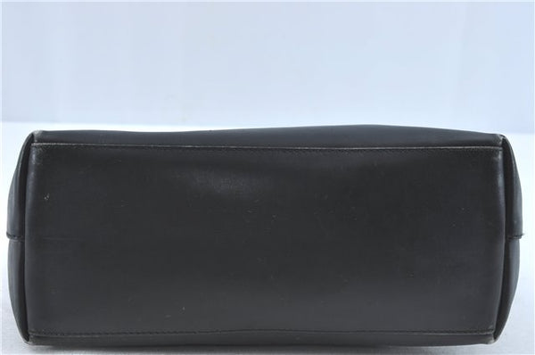 Authentic GUCCI Bamboo Shoulder Hand Bag Purse Leather Black J1211