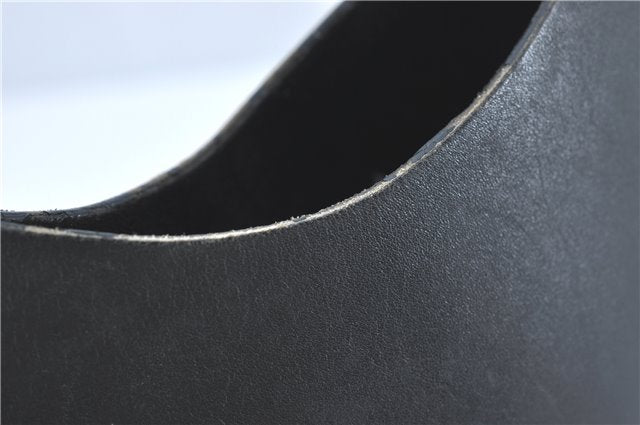 Authentic GUCCI Bamboo Shoulder Hand Bag Purse Leather Black J1211