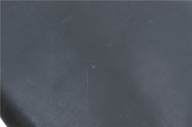 Authentic GUCCI Bamboo Shoulder Hand Bag Purse Leather Black J1211