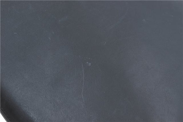 Authentic GUCCI Bamboo Shoulder Hand Bag Purse Leather Black J1211