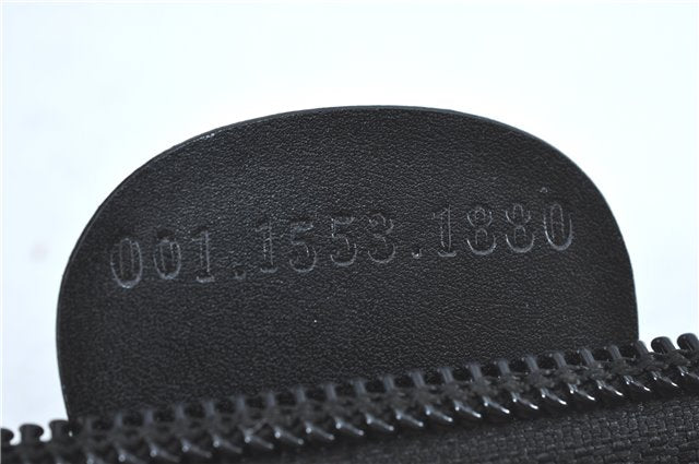 Authentic GUCCI Bamboo Shoulder Hand Bag Purse Leather Black J1211