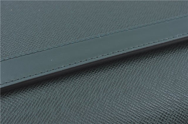 Auth Louis Vuitton Taiga Volga Document case Clutch Bag Green M30204 LV J1223