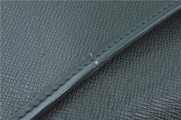 Auth Louis Vuitton Taiga Volga Document case Clutch Bag Green M30204 LV J1223