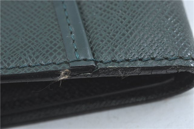 Auth Louis Vuitton Taiga Volga Document case Clutch Bag Green M30204 LV J1223