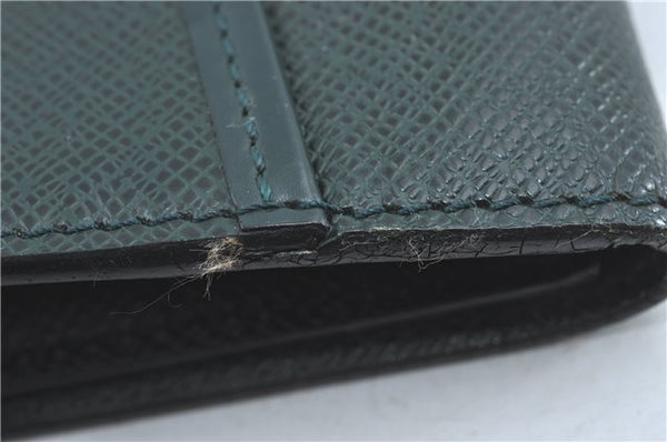 Auth Louis Vuitton Taiga Volga Document case Clutch Bag Green M30204 LV J1223