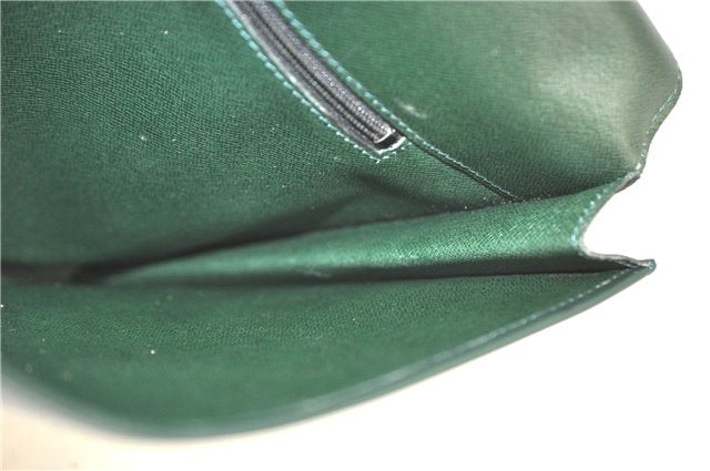 Auth Louis Vuitton Taiga Volga Document case Clutch Bag Green M30204 LV J1223