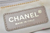 Authentic CHANEL New Travel Line Shoulder Tote Bag Nylon Leather Beige J1224