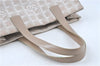 Authentic CHANEL New Travel Line Shoulder Tote Bag Nylon Leather Beige J1241