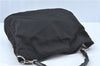 Authentic GUCCI Bamboo 2Way Shoulder Hand Bag Nylon Leather 0011577 Black J1242