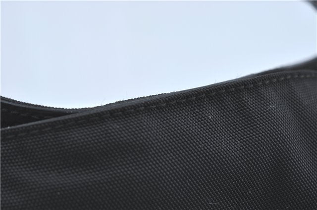 Authentic GUCCI Bamboo 2Way Shoulder Hand Bag Nylon Leather 0011577 Black J1242