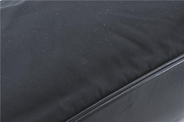 Authentic GUCCI Bamboo 2Way Shoulder Hand Bag Nylon Leather 0011577 Black J1242