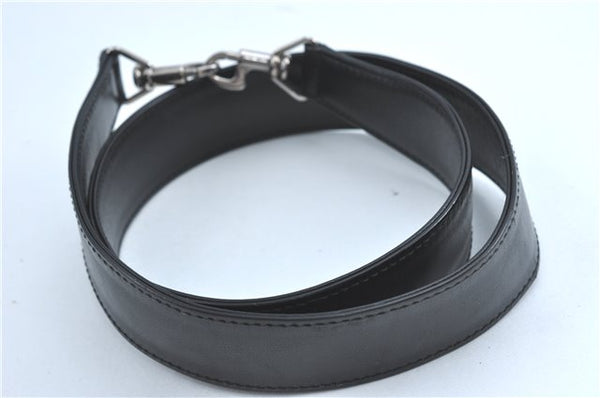 Authentic GUCCI Bamboo 2Way Shoulder Hand Bag Nylon Leather 0011577 Black J1242