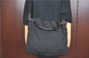 Authentic GUCCI Bamboo 2Way Shoulder Hand Bag Nylon Leather 0011577 Black J1242