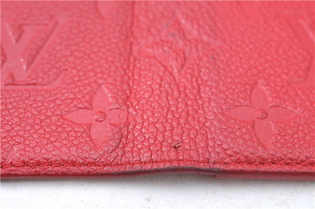 Authentic Louis Vuitton Empreinte Folio iPhone X XS Case Red M63588 LV J1244