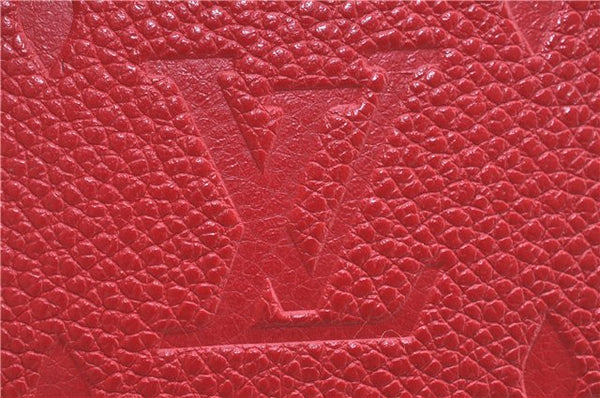 Authentic Louis Vuitton Empreinte Folio iPhone X XS Case Red M63588 LV J1244