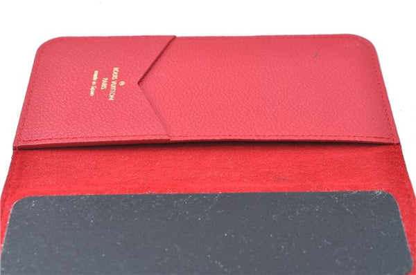 Authentic Louis Vuitton Empreinte Folio iPhone X XS Case Red M63588 LV J1244