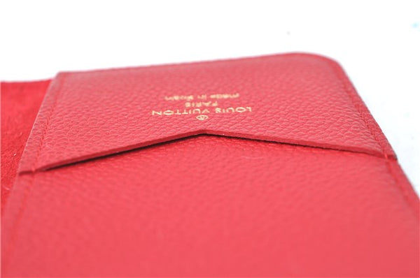 Authentic Louis Vuitton Empreinte Folio iPhone X XS Case Red M63588 LV J1244