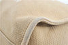 Authentic CHANEL Deauville Line CC Shoulder Tote Bag Canvas Leather Beige J1245