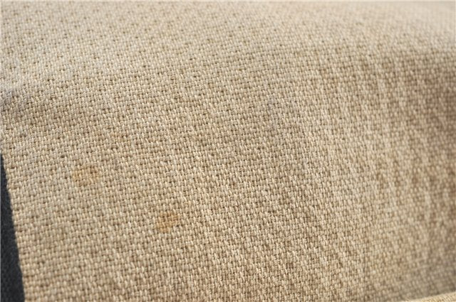 Authentic CHANEL Deauville Line CC Shoulder Tote Bag Canvas Leather Beige J1245