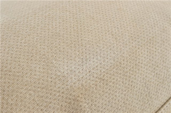 Authentic CHANEL Deauville Line CC Shoulder Tote Bag Canvas Leather Beige J1245