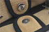 Authentic CHANEL Deauville Line CC Shoulder Tote Bag Canvas Leather Beige J1245