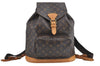Authentic Louis Vuitton Monogram Montsouris GM Backpack M51135 LV J1246