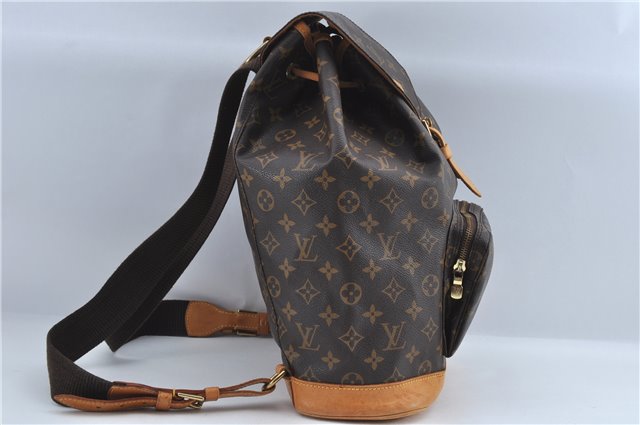 Authentic Louis Vuitton Monogram Montsouris GM Backpack M51135 LV J1246